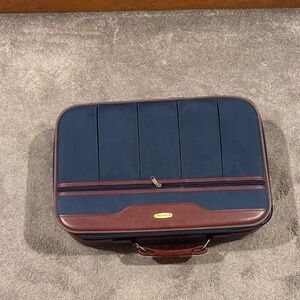 Giordano Navy/Brown Suitcase Luggage